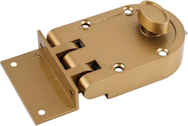 SUMBIN Guard Security Heavy Jimmy Proof Deadbolt,Door Lock Single Cylinder for Entry Door Gold Finish - Image 5